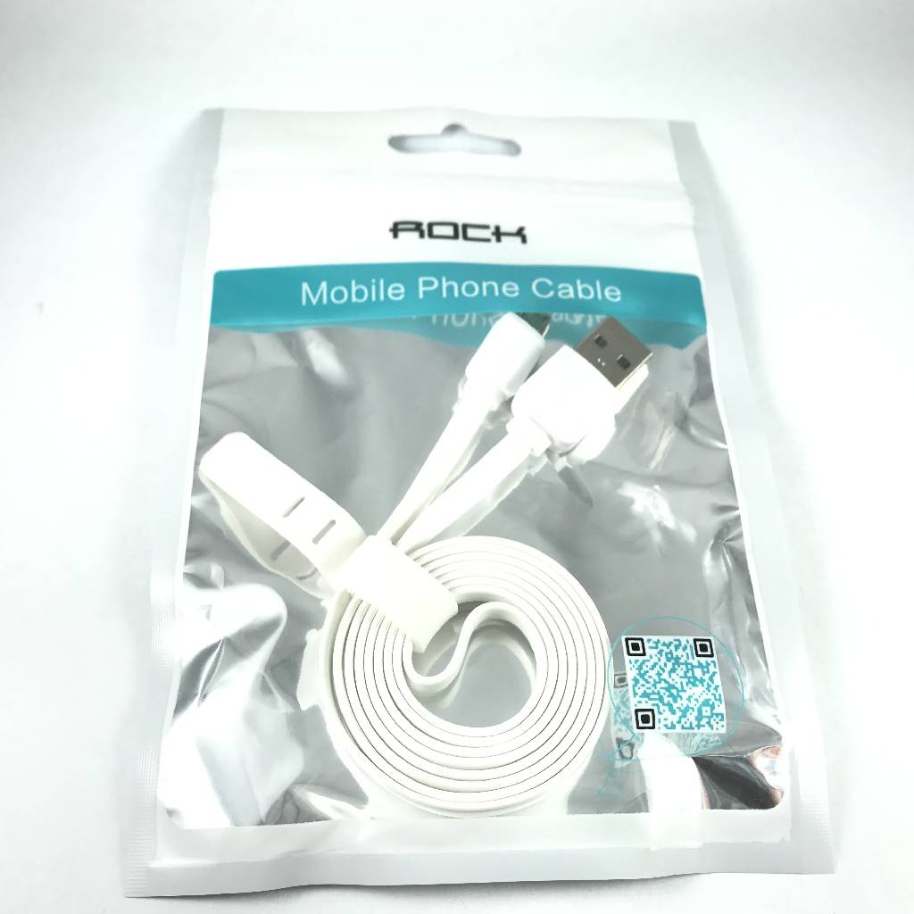 Cables Micro USB Rock white 100cm Cables Micro USB Rock white 100cm