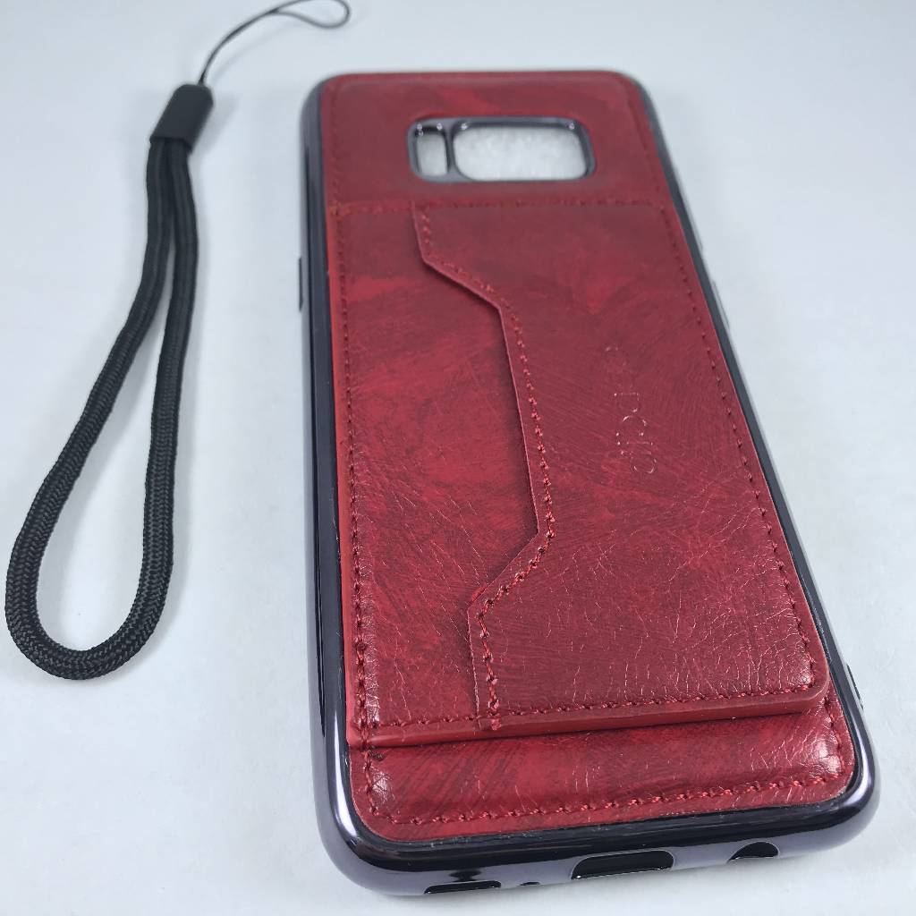 Electroplating TPU & Leather Case with Card Holder & Metal Sheet Electroplating TPU & Leather Case with Card Holder & Metal Sheet