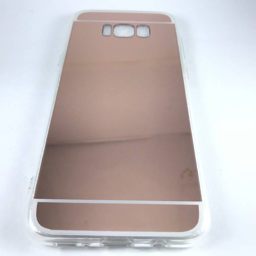 Cases Galaxy S8 Plus Mirror Surface TPU Case for Samsung Rose gold 