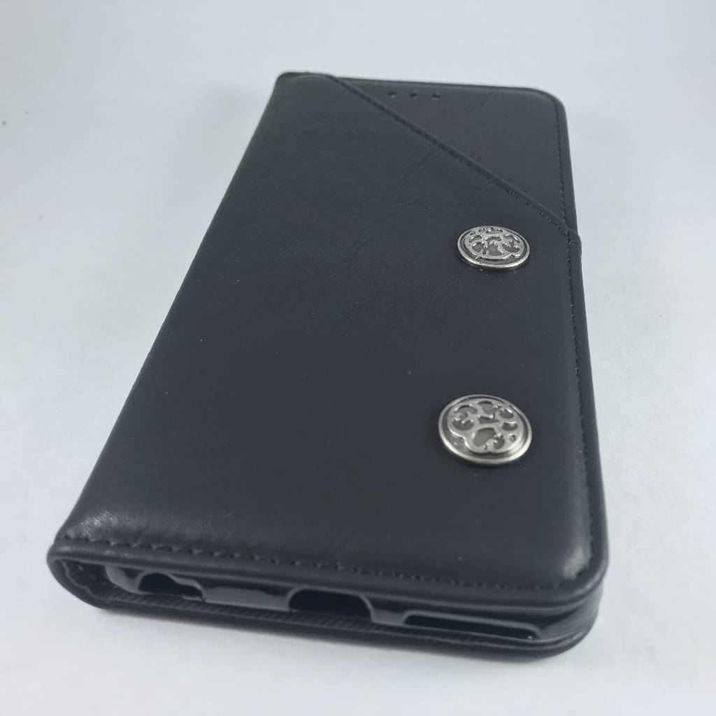 Cases iPhone 6Plus Retro Antique Finish PU Leather Case Black 