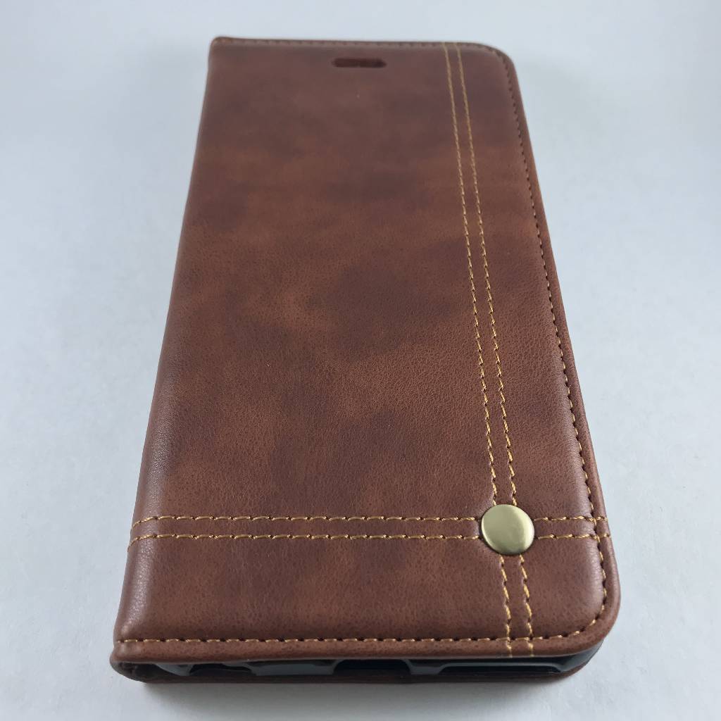 Cases iPhone 6Plus Vintage Pull-up Leather Case Coffee