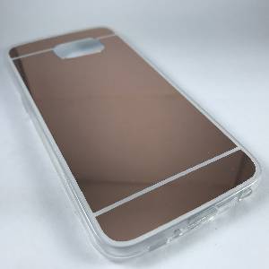Cases Galaxy S6 Mirror Surface TPU Case for Samsung Rose gold 
