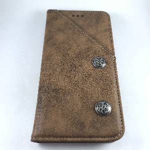 Cases iPhone 7Plus Retro Antique Finish PU Leather Case Coffee